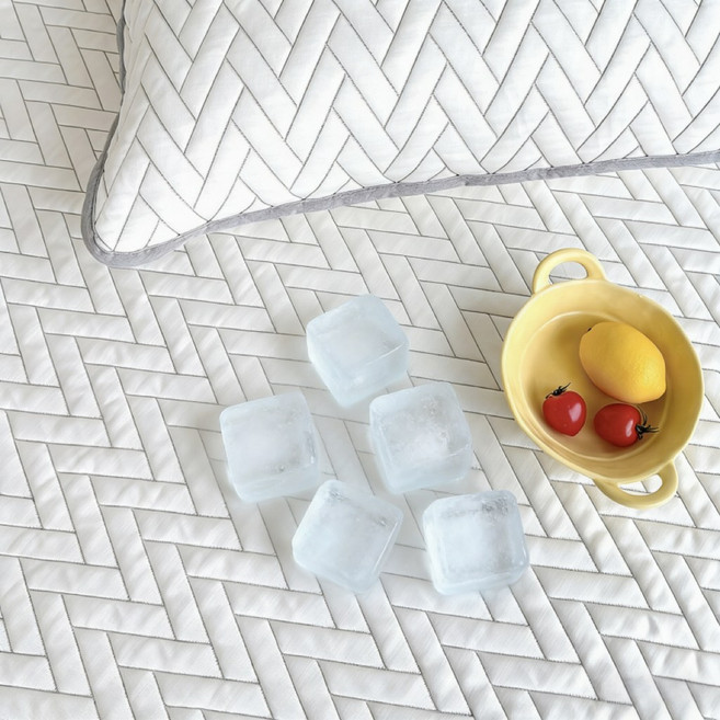 소네몽 쿨링 냉감 패드 침대패드 고정밴드형, 그레이