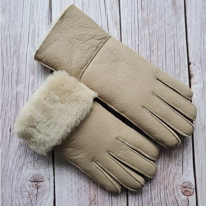 천연 양가죽 장갑 양털 가죽 방한 방풍 바이크장갑 남성 여성