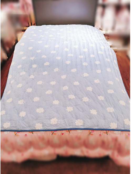 모던하우스 마미허그 소프트워싱 클라우드베어 차렵이불, 블루