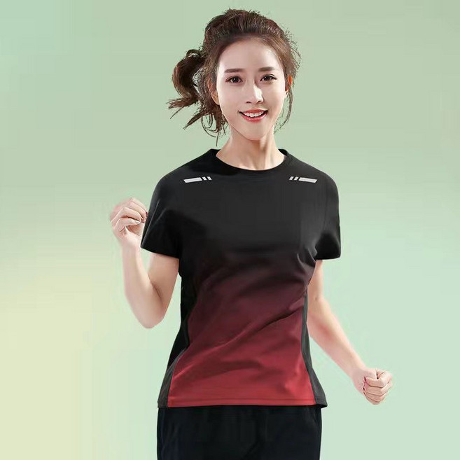 여성 속건 반팔티 캐주얼 봄 여름 통기 아웃도어 등산복 루즈핏 냉장고 헬스복 상의 LPC