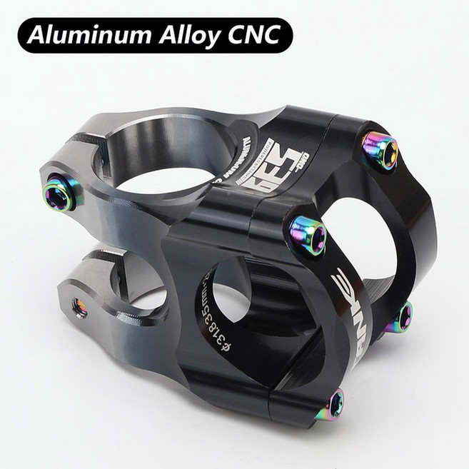 TANKE MTB 파워 31 조절식 자전거 로드 바이크 테이블 스템 35MM 브릿지 산악 라이저 사이클링 핸들바, Black ium color