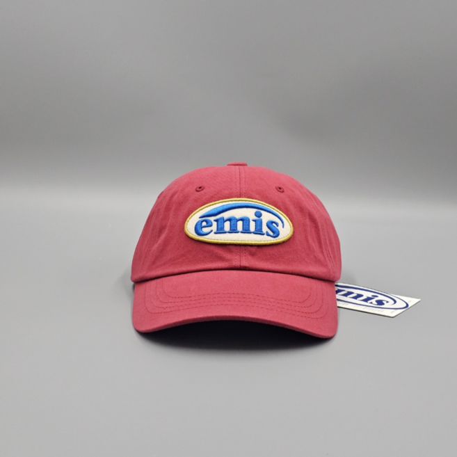 EMIS 이미스모자 와펜 볼 캡 리뉴얼 레드 국내배송