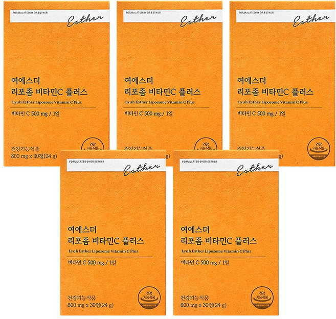 에스더포뮬러 리포좀 비타민C 플러스, 30정, 5개
