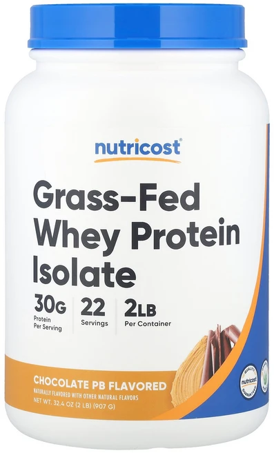 Nutricost 뉴트리코스트 웨이 프로틴 아이솔레이트 907g 파우더 단백질보충제, 1개 - 쿠팡