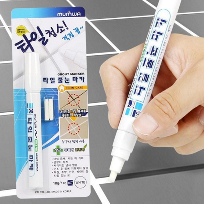 타일 줄눈 마카 셀프 틈새 보수제 줄눈 보수 펜 욕실 주방 베란다 홈케어 생활용 타일용 화장실 줄눈제, 1