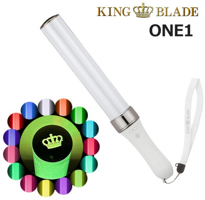 킹블레이드 샤이닝 응원봉 15색 컬러체인지 야광봉, 1개, 화이트