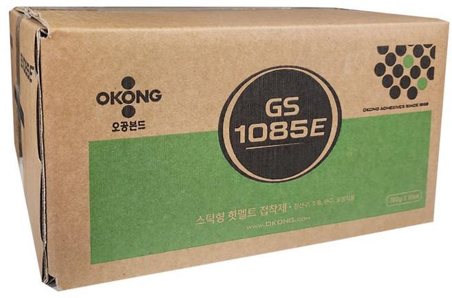 오공 핫멜트 글루건심 GS1085E 투명 글루 스틱 대 11mm 700g, 10개