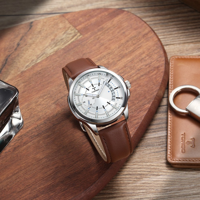 TORSO 토르소 T47L 클래시컬 멀티 워치 남자 가죽 시계