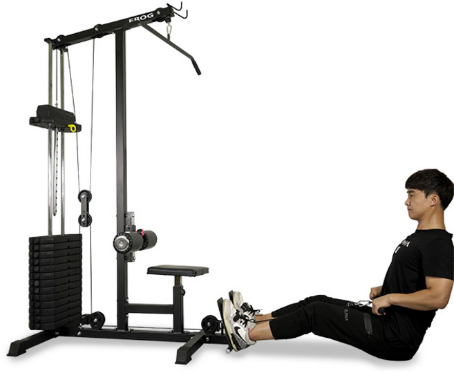 렛풀다운머신 블럭형75kg 케이블머신 등운동기구