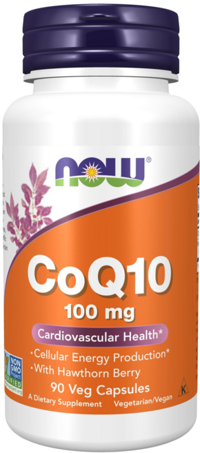NOW Foods CoQ10 100mg素食膠囊, 90顆, 1罐