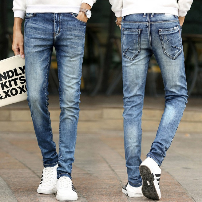더스타일 남성청바지 스판슬림핏 워싱데님팬츠 5503