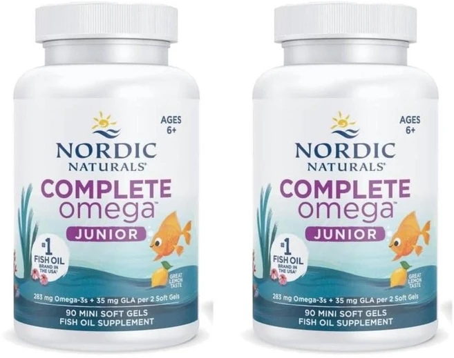 노르딕내추럴스 컴플리트 오메가 주니어 소프트젤, 2개, 90정 - 쿠팡