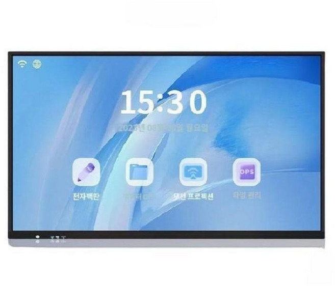 전자칠판 55/65/75/86인치 올인원 다목적 대화형 디스플레이, 32인치, 실버 i5 + 4 + 128 (가로 및 세로 지원)