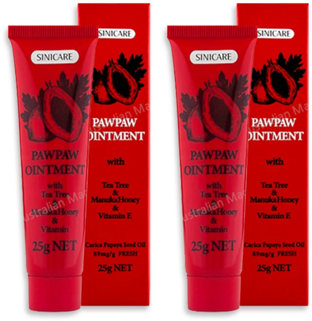 시니케어 호주 포포크림 립밤 마누카꿀 티트리오일 비타민E 고보습 멀티밤, 25g, 2개 - 쿠팡