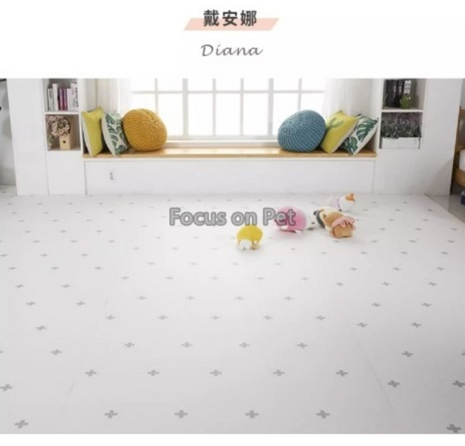 Liku韓國寵物地墊 高厚度止滑墊 0.8cm厚可裁剪, 1個, 黛安娜,2.0cm(複數默認連張)