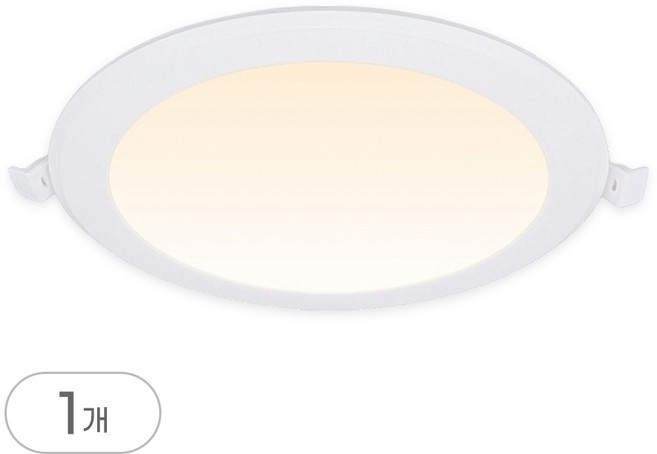 비츠온 LED 다운라이트 슬림 방습형 6인치 20W, 1개, 주백색