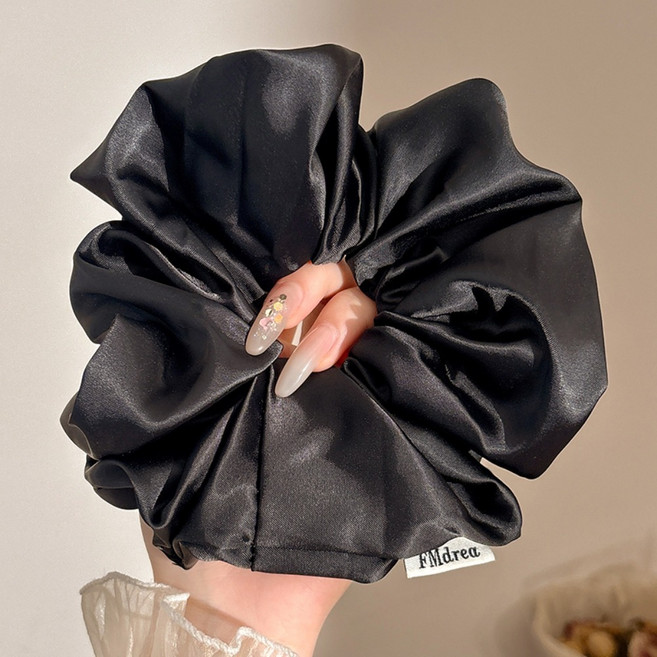 클래식 곱창머리끈 크다 실크 헤어슈슈 다양한 헤어스타일에 어울림