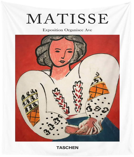 [스테디] 패브릭포스터 40종 감성 그림 거실 벽가리개 바다 풍경 행잉 태피스트리, 37.마티스1