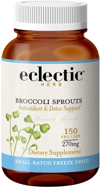 Eclectic Herb 브로콜리 새싹 동결건조 식물성 캡슐 270mg 150정 스프라우트 - 쿠팡