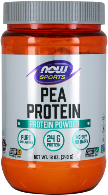 NOW Foods 罐裝豌豆蛋白粉 原味, 340g, 1罐