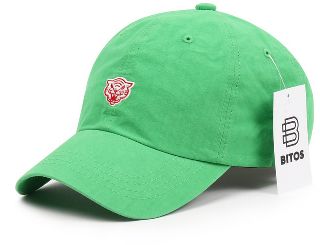 비토스 국내제작 호랑이 자수 볼캡 야구모자 커플모자 데일리모자