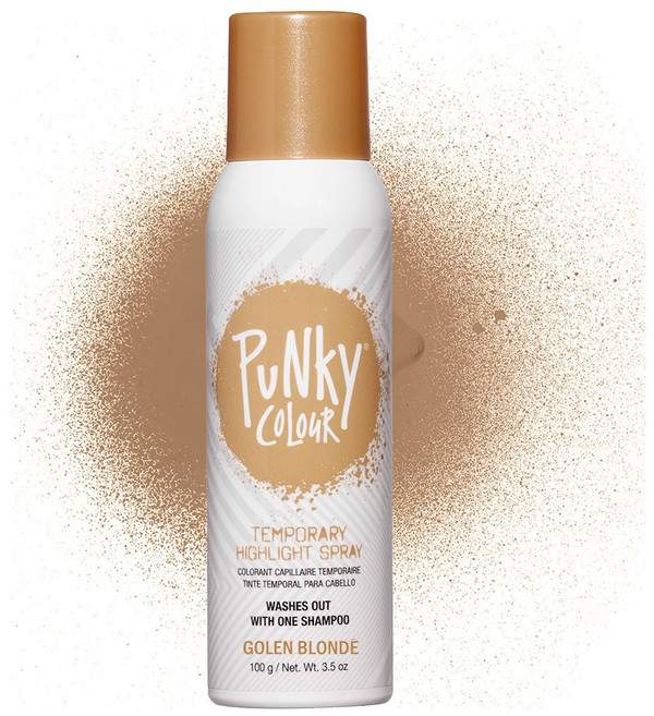 헤어 컬러 스프레이 (일반컬러 형광 글리터), PC16 골든 블론드(진한금발), 1개
