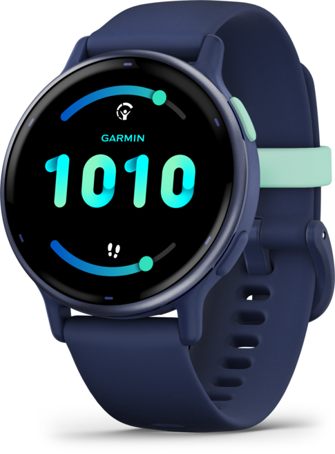 가민 비보액티브 5 웰니스 GPS 스마트워치 메탈릭네이비/네이비 42mm, 가민 비보액티브 5 웰니스 GPS 스마트워치 메탈릭네이