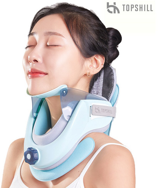 탑스힐 아이넥 목견인기 TOPS-NC1 거북목교정 경추 보호대 목 스트레칭 넥서포터, 1개