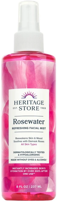 헤리티지 스토어 로즈워터 리프레싱 페이셜 미스트, 1개, 237ml - 쿠팡