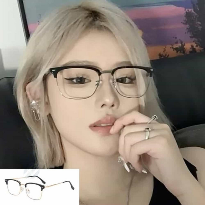 디어 반뿔테 안경 학생안경