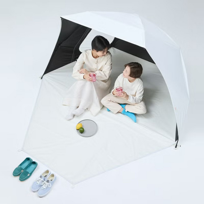 요카비토 코쿤 선셰이드 원터치 텐트 3인용 YC-SS200, 화이트