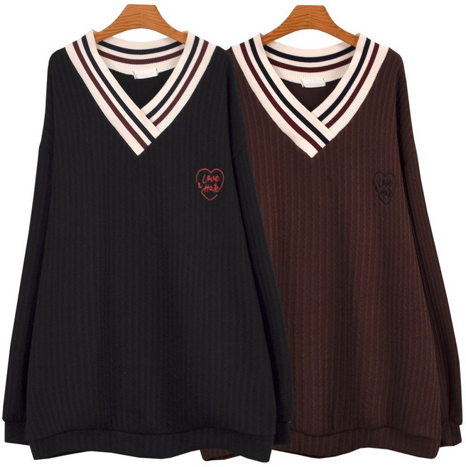 마마걸 탄탄니트시보리 빅사이즈여성의류 중년여성 큰사이즈 겨울니트 롱티 88사이즈 빅사이즈예쁜옷 겨울니트