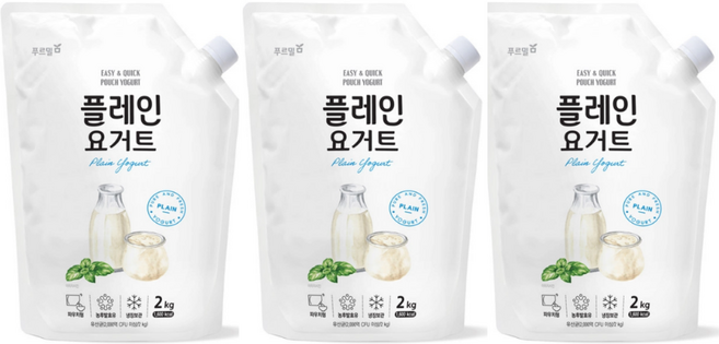 플레인 요거트 2kg 3개
