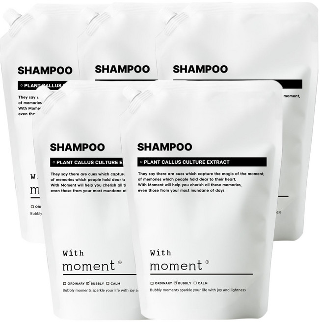 위드모먼트 샴푸 리필, 5개, 2L