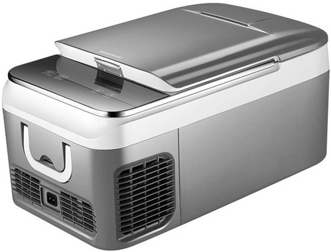 미홀 차량용 가정용 듀얼 냉장고, 18L, 그레이