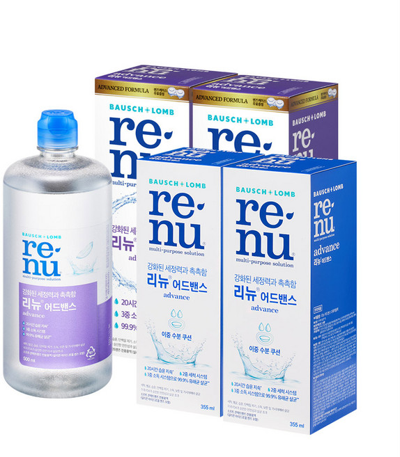 바슈롬 리뉴 어드밴스 500ml x2 + 어드밴스 355ml x2, 1개