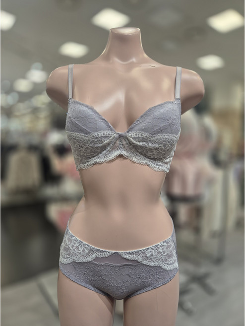 에블린 노와이어 브래지어 헴팬티 세트 일체형 볼륨 노와이어 (3종 택1)