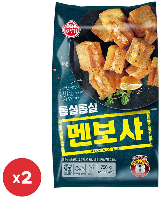 오뚜기 통실통실 멘보샤 756g 2개