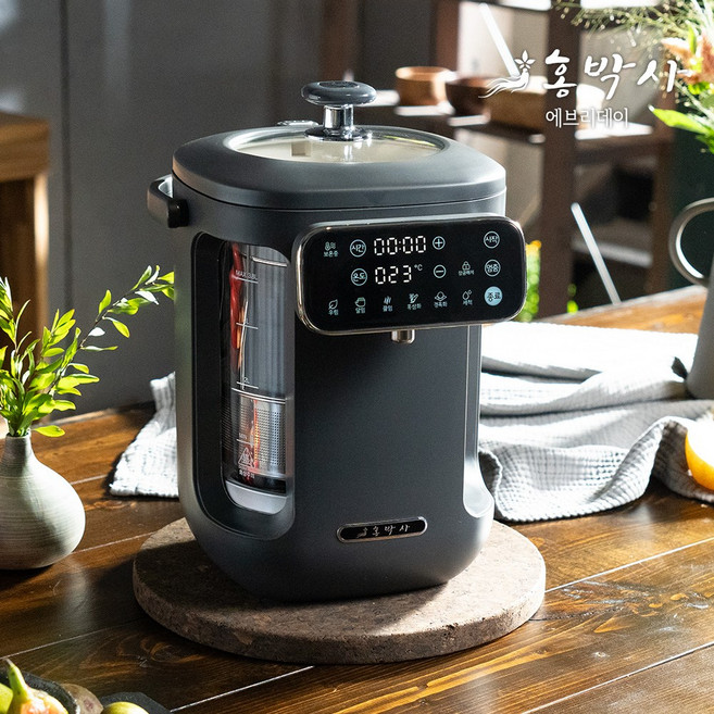 홍박사에브리데이 홍삼제조기 홍삼중탕기 대용량3.8L 원적외선세라믹도자기추가 티메이커 약탕기, 그레이