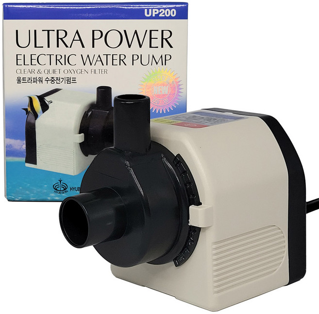 협신 수중 모터 20W UP200 협신울트라파워 수중전기펌프 어항 수족관 분수 펌프 출수량 14L/min, 1개