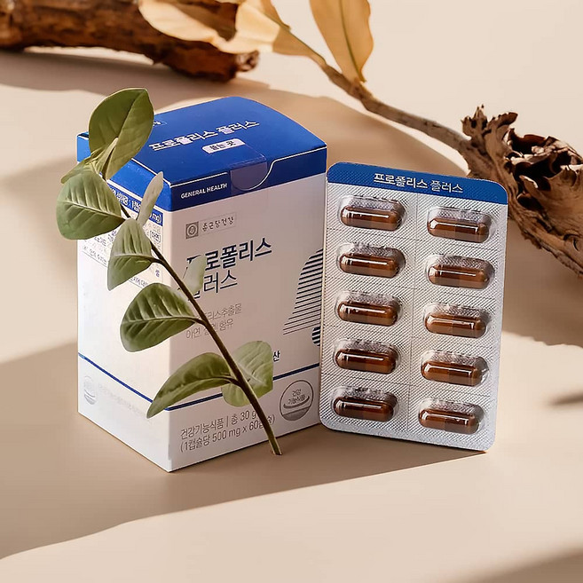 종근당건강 프로폴리스 건조효모 산화아연 발효흑마늘, 60정, 1개