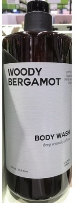 해피바스 우디 베르가못 바디워시 1150ml 1입 퍼퓸 바디워시, 1개, 1.15L