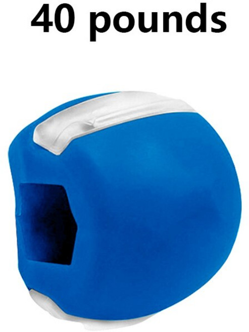 목 음식 급료 실리카 젤 턱 운동 선 공 근육 Trainin 적당 공 목 얼굴 토닝 턱 근육 훈련 얼굴 상승, [03] Blue