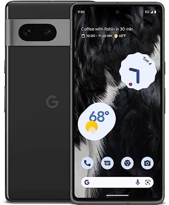 구글 픽셀7 Google Pixel 7 - 언락폰 자급제폰 미국 무음, 256GB, Obsidian