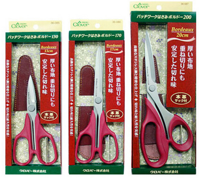 [CLOVER] 패치워크 가위 13cm 17cm 20cm 크로바 클로버 소잉 부자재, 1개, 17cm(36-086)