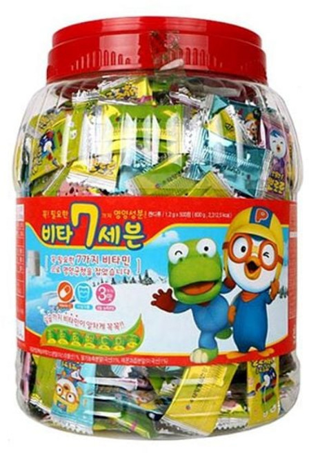 어린이 키즈 500정 비타민 자일리톨 사탕 캔디 D 간식_ 20259786EA, 본상품선택, 1개