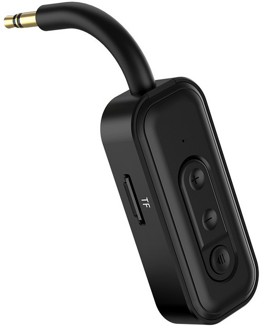 Coms 블루투스 오디오 송수신기 V5.3 AUX 리시버 동글 IK012, 블랙, 1개