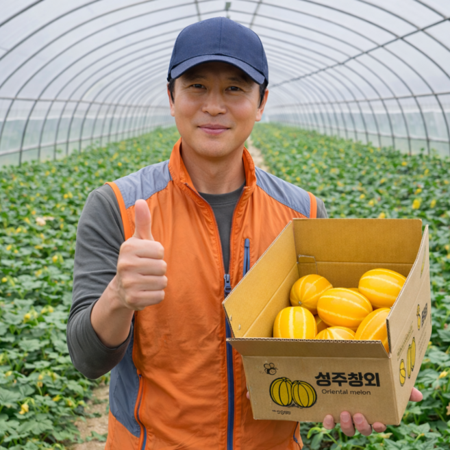 고당도선별 성주참외 산지직송 꿀참외 가정용 중소과, 1박스, 3kg