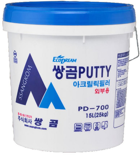 쌍곰 건축용퍼티 쌍곰퍼티 PD-700(25kg), 1개