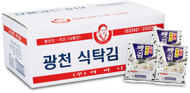 [광천어머니김 본사 발송] 식탁김 15g, 1박스